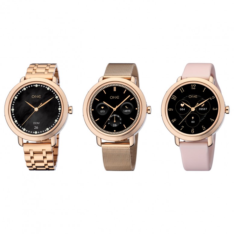 Box Rel�gio Smartwatch Mini Spark Ouro Rosa
