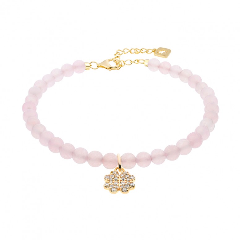 Lucky Colors Rose & Clover Bracelet