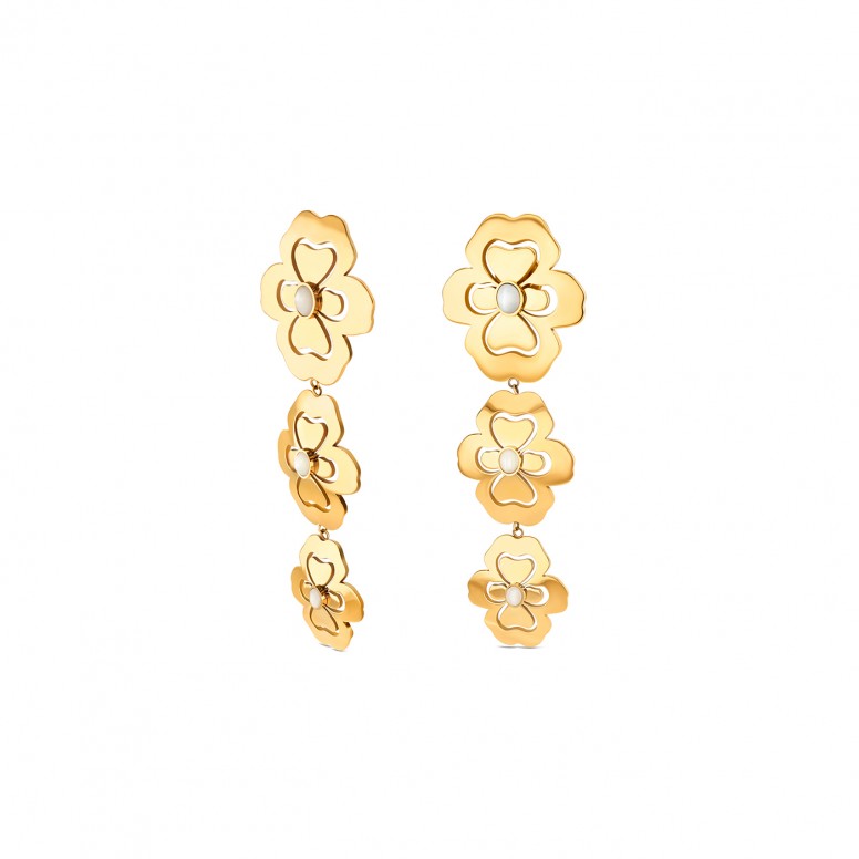 Pendientes Margot Blossom Long Golden