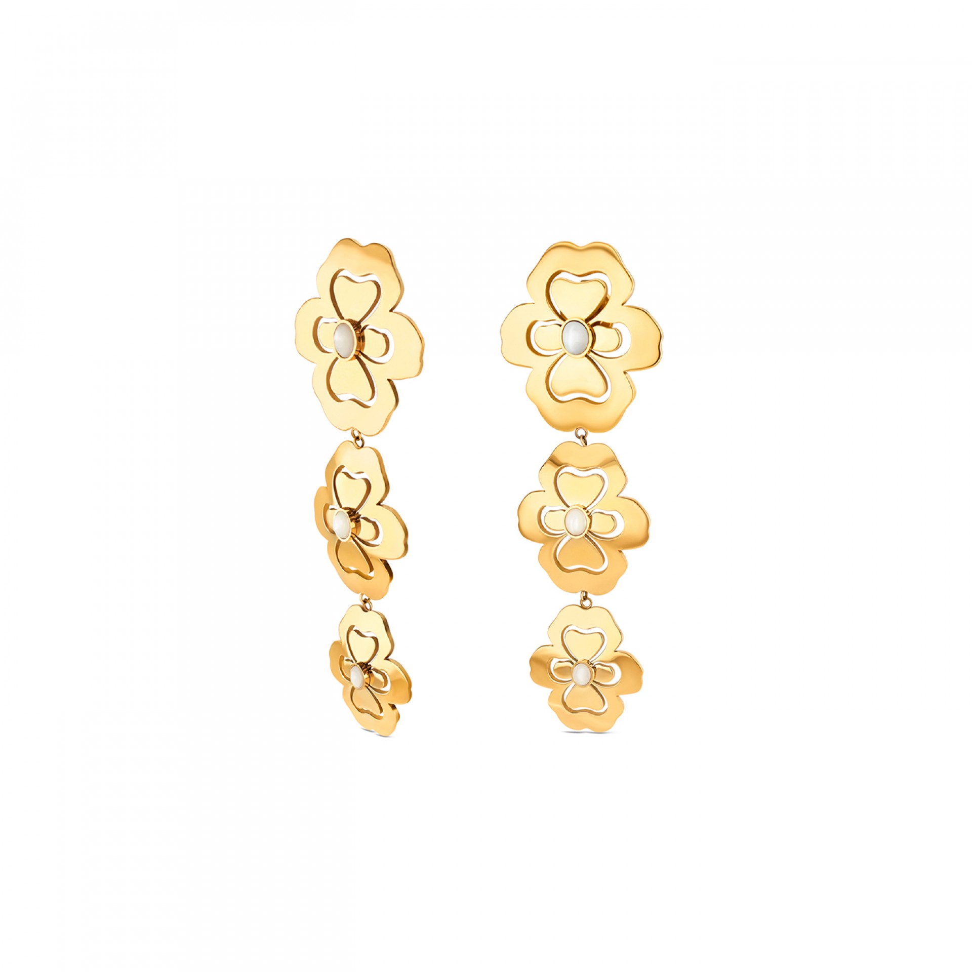 Pendientes Margot Blossom Long Golden
