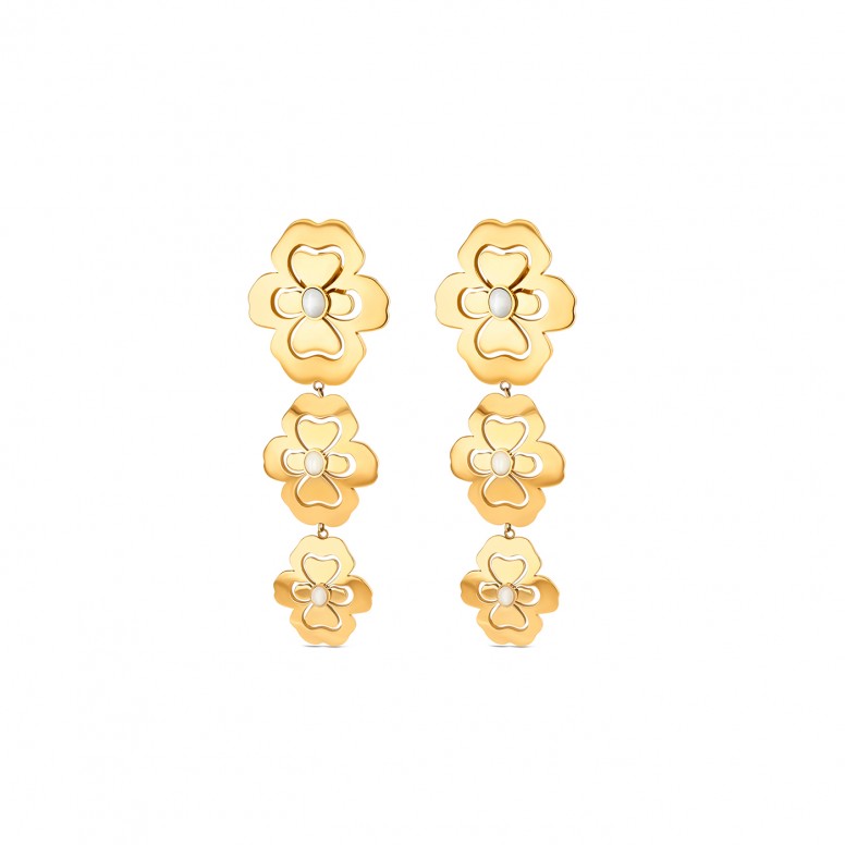 Pendientes Margot Blossom Long Golden