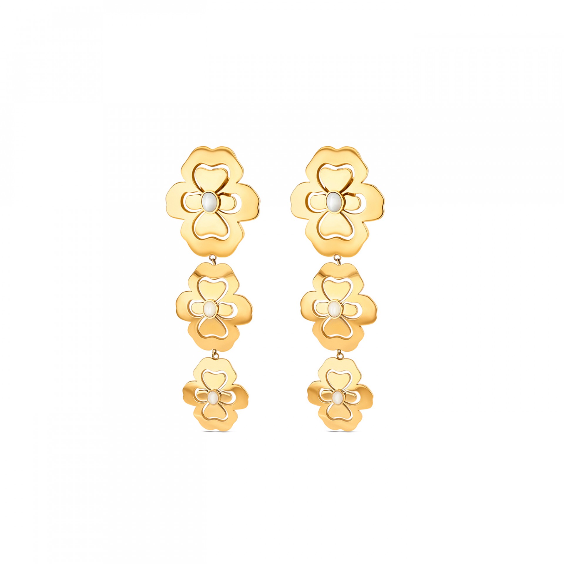 Pendientes Margot Blossom Long Golden