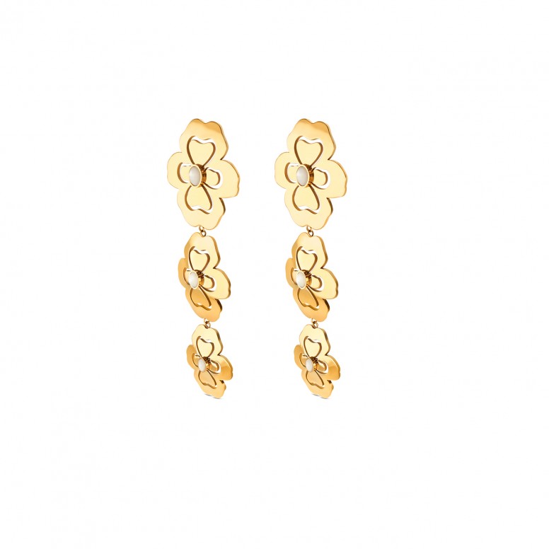 Pendientes Margot Blossom Long Golden