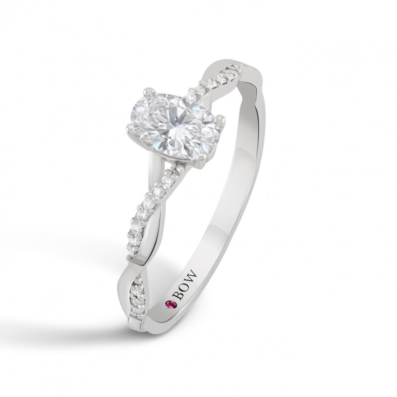 Anel Madison Ouro 18K Diamantes e Topazio
