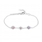Pulsera Three Flowers Silver