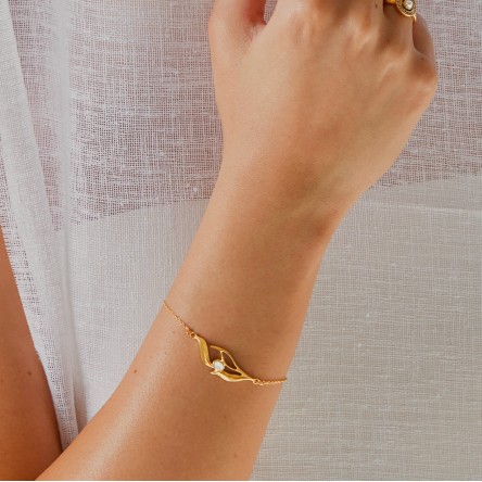 Pulseira Margot Falling Leaves Golden