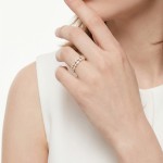 14K Gold Two Lines Ring
