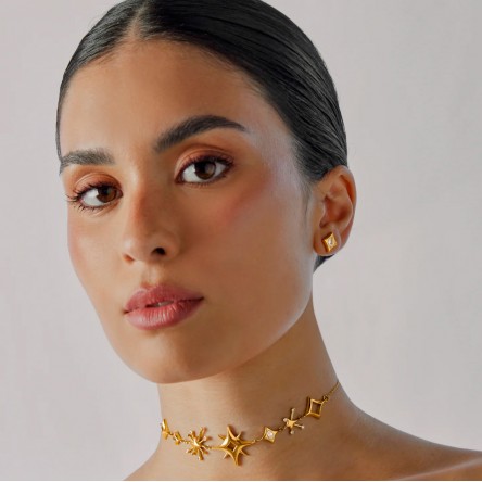 Pendientes Elena Tiny Divine Golden Pendientes Elena Tiny Divine Golden