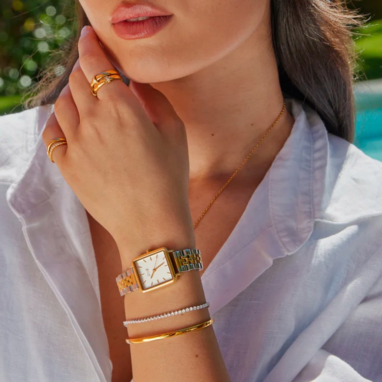 Box Reloj Dazzle Bicolor