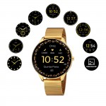 Rel�gio Smartwatch Slim Gold Mesh