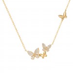 Collar Matchy Cuatro Mariposas