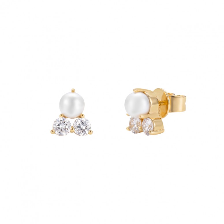 Pendientes Classy Perlas CZ