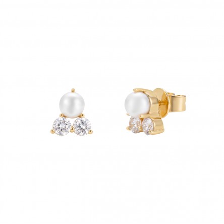 Pendientes Classy Perlas CZ