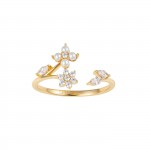 Anillo Classy Flores y Perlas