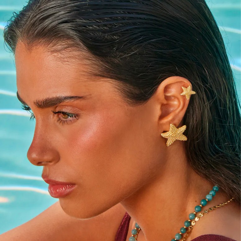 Pendientes Mini Sunny Star Dorado