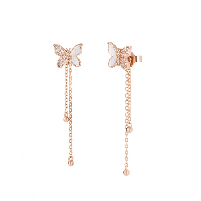 Love in Rose Butterfly Earrings
