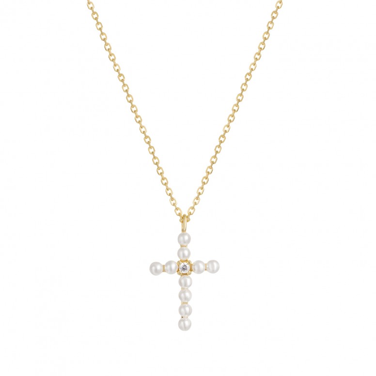 Collar My Pearls Cross