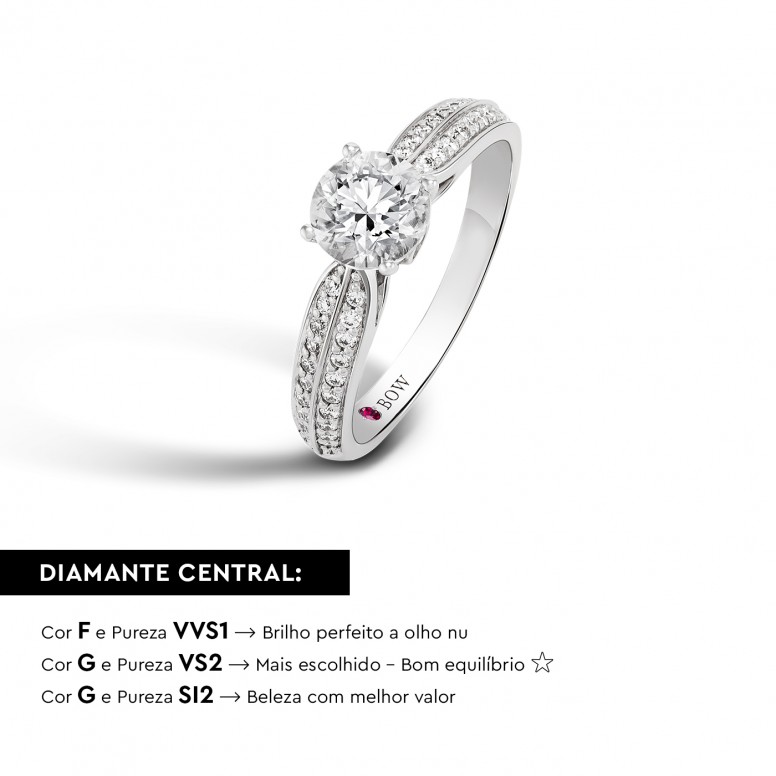 Ring Elizabeth 18K Gold Diamond
