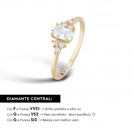 Ring Mary 18K Gold Diamonds