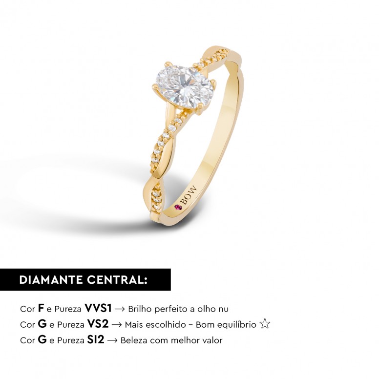 Ring Madison 18K Gold Diamonds