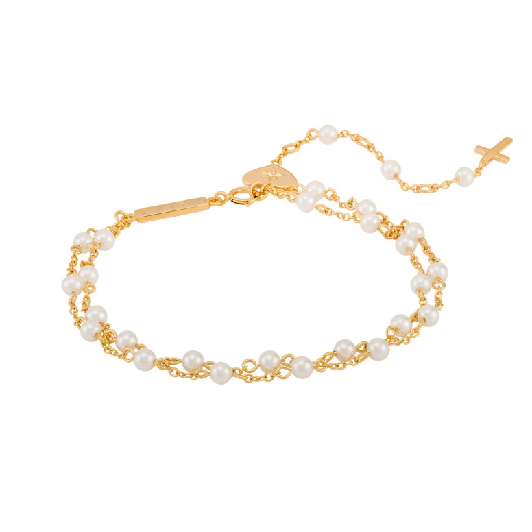 Pulsera Hope Rosario Con Cruz
