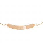 Pulseira Ouro 14K Girls Plate