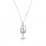 Collar Hope Medalla Nuestra Sra De F�tima & Estrella