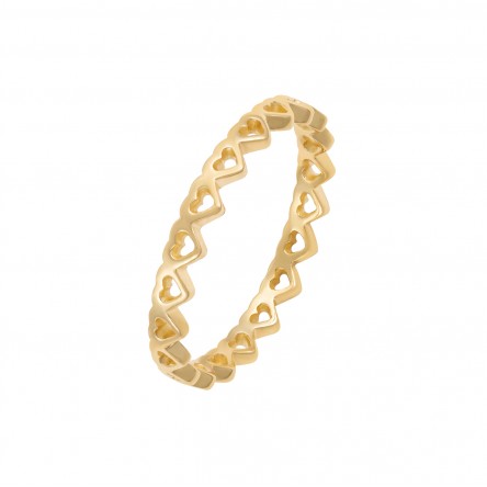 Golden Hearts Ring