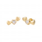 Classy Hearts CZ Earrings