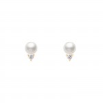 Brincos Ouro 14K Pearl & Zirconia