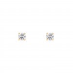 Brincos Ouro 14K Solitaire