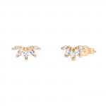 Leafs 14K Gold Earrings