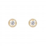 Brincos Ouro 14K Halo