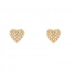 Brincos Ouro 14K Heart