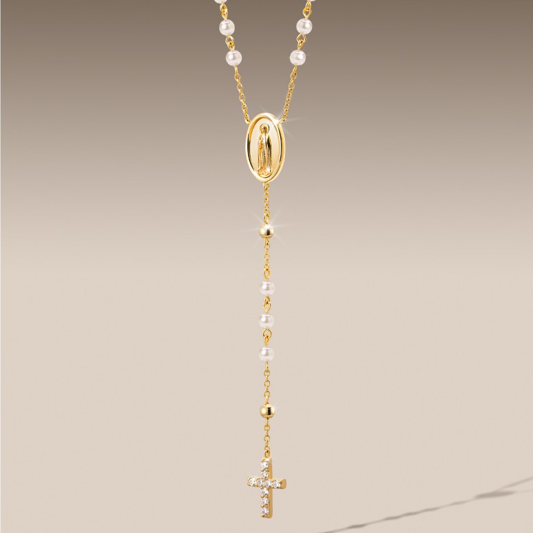 Collar Hope Rosario & Medalla Nuestra Sra De F�tima