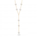 Colar Y Hope Ouro 18K  P�rolas
