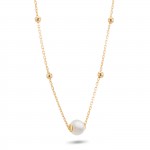 Colar Hope Ouro 18K P�rola e Esfera