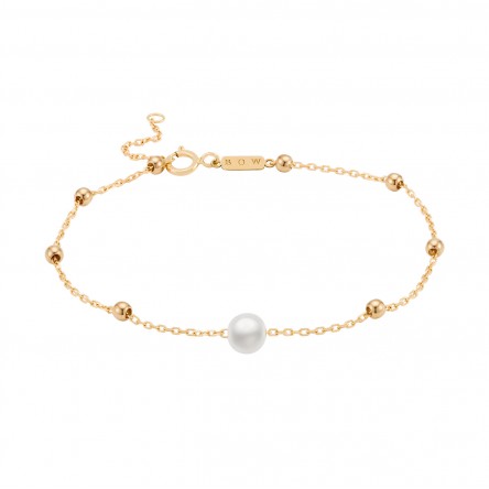 Pulseira Hope Ouro 18K P�rola e Esfera