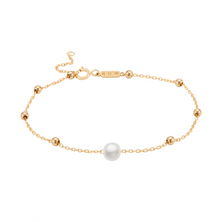 Pulsera Hope de Oro de 18K con Perla y Esfera