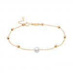 Pulsera Hope de Oro de 18K con Perla y Esfera
