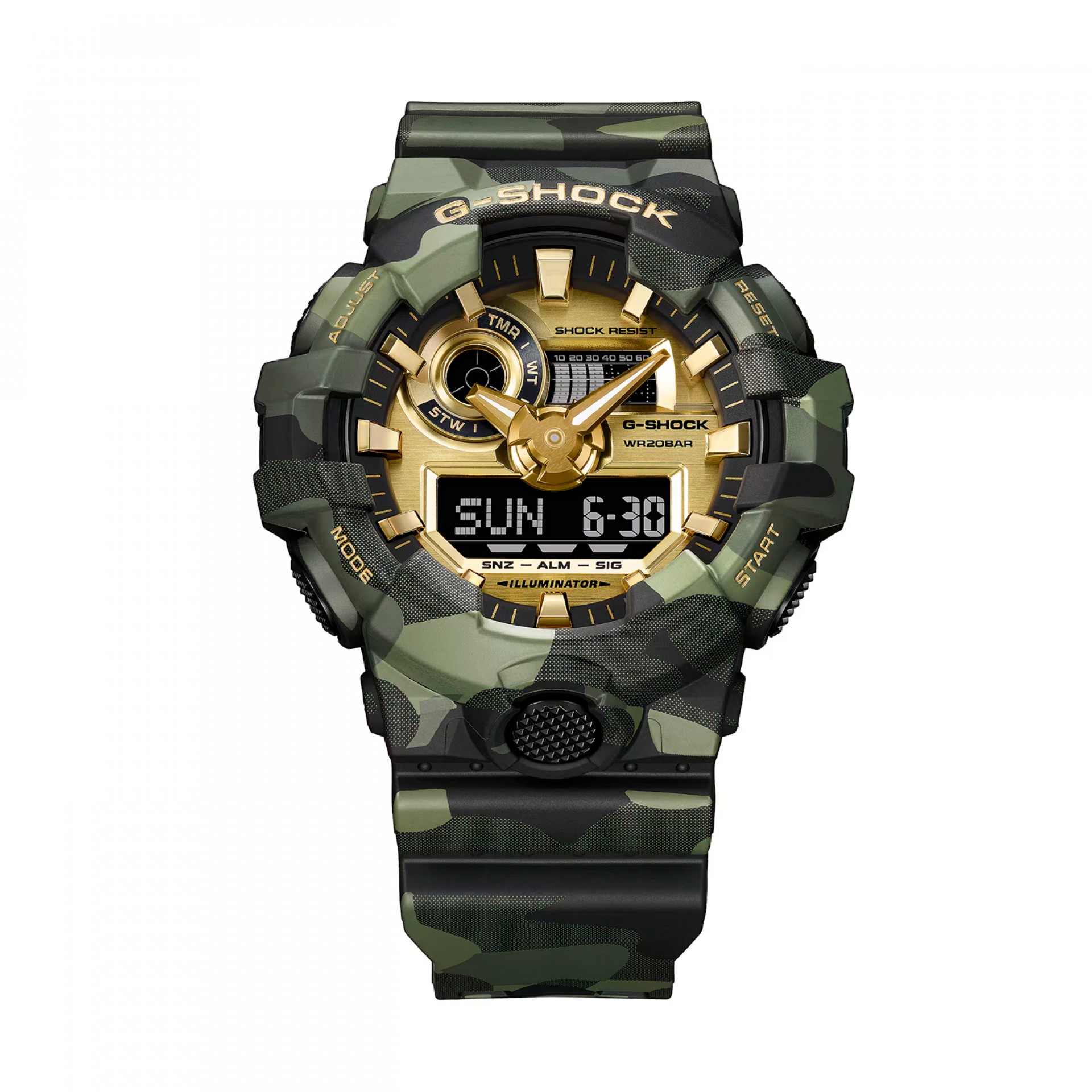 Reloj Camo Dorado