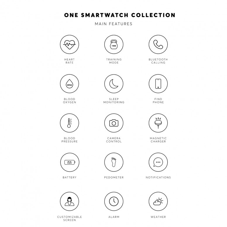 Reloj Smartwatch One Slim Rose Gold