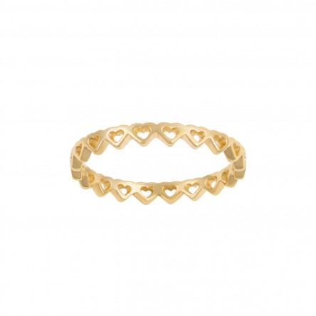 Golden Hearts Ring