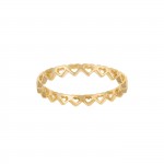 Golden Hearts Ring