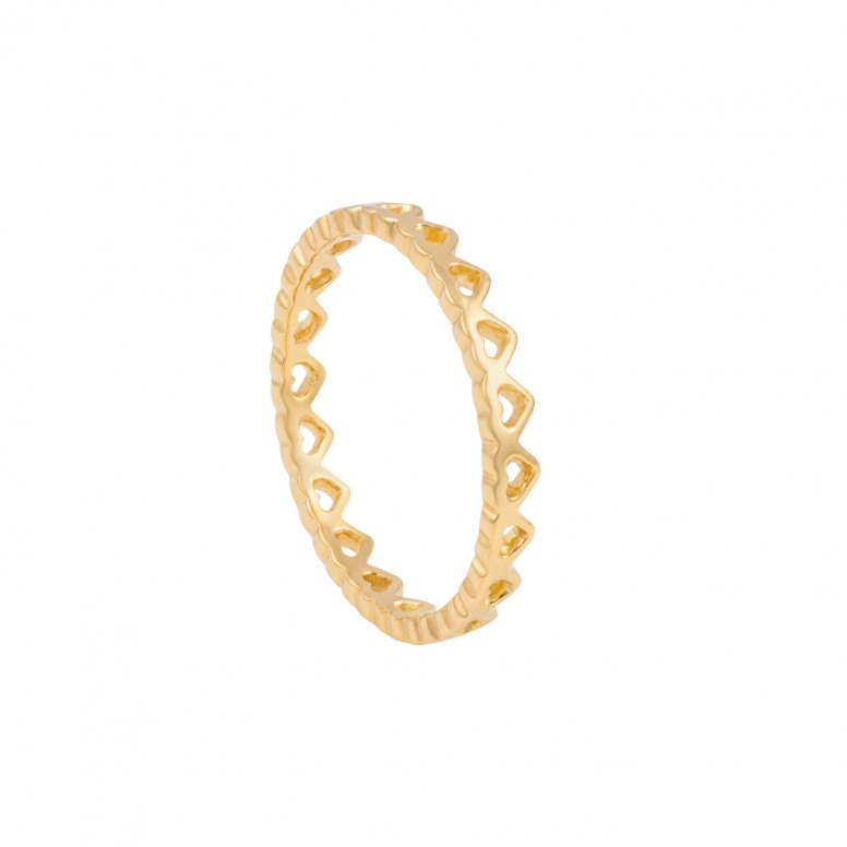 Golden Hearts Ring