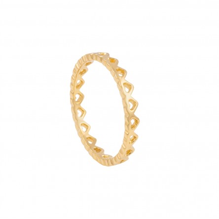 Golden Hearts Ring