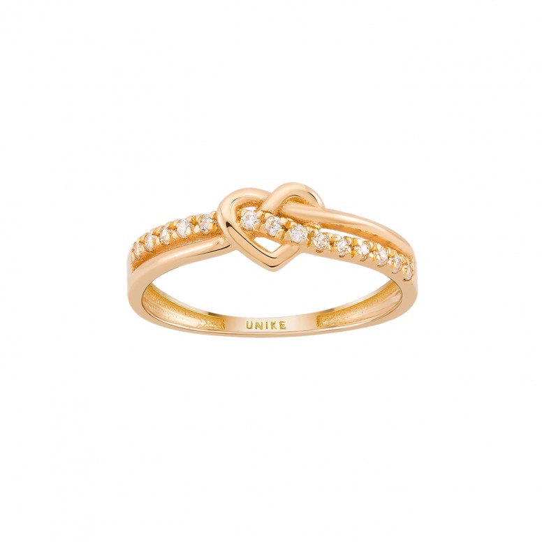 Timeless Knot & Heart Ring