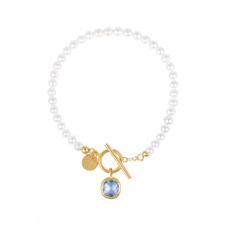 Pulseira My Pearls Blue Stone