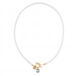 Colar My Pearls Blue Stone
