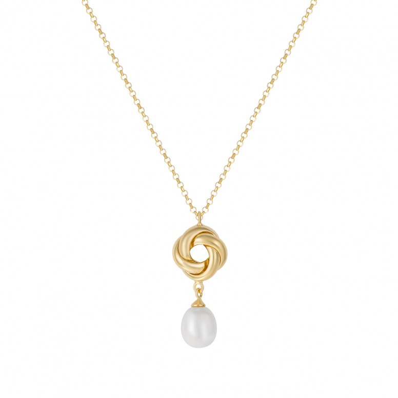 Collar Golden Knot Pearl